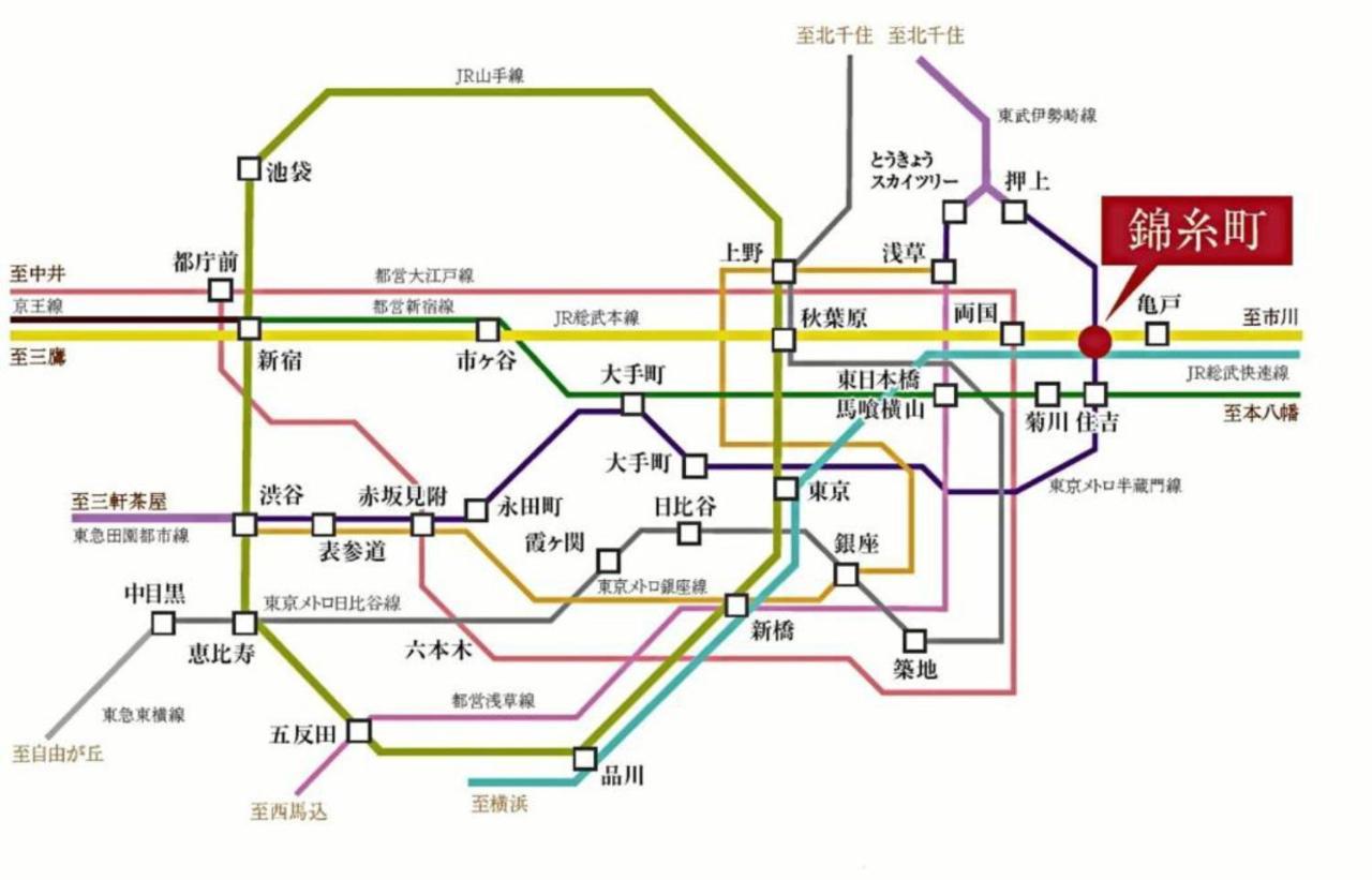 Apartament 錦糸町ハウス Tokio Zewnętrze zdjęcie